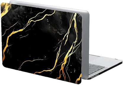 Compatible with MacBook Air 13.3 13.6 Inch Case 2022 2021 2020 2019 Plastic Hard Shell Case Cover,13.3 Air (A1932/A2179/A2337), Black Marble