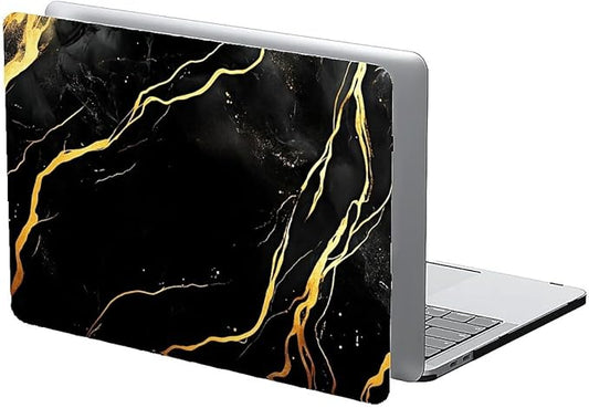 Compatible with MacBook Air 13.3 13.6 Inch Case 2022 2021 2020 2019 Plastic Hard Shell Case Cover,13.3 Air (A1932/A2179/A2337), Black Marble
