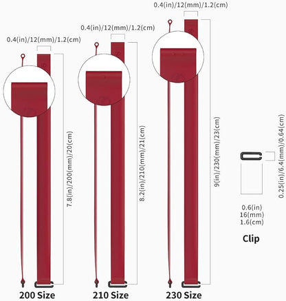 Sinjimoru C-Shaped Clip Finger Phone Grip, Silicone Mobile Phone Strap with Loop Holder for iPhone & Samsung. Sinji Loop Clip WineRed 210