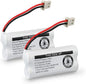 Kruta BT162342 BT262342 Cordless Phone Batteries Compatible with BT183342 BT283342 BT166342 BT266342 VTech CS6114 CS6419 CS6719 at&T EL52300 CL80111 Handset Telephone (Pack of 2)