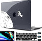 CISSOOK Black Astronaut Case Compatible with MacBook Pro 13 Inch 2020-2025 Release A2338 A2251 A2289, Plastic Hard Shell with Keyboard Cover for MacBook Pro 13 M2 M1 with Touch Bar