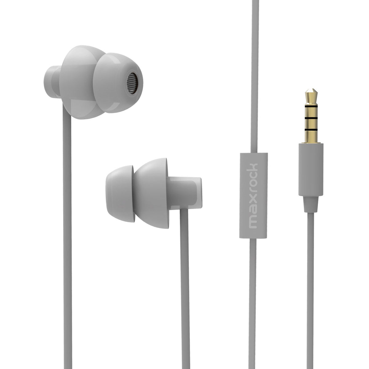MAXROCK (TM Total Soft Silicon Headphones with Mic Sleep Travel Choice for Cellphones Tablets and 3.5mm Jack (Green)