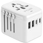 VYLEE Universal International Power Travel Plug Adapter (White Grey)