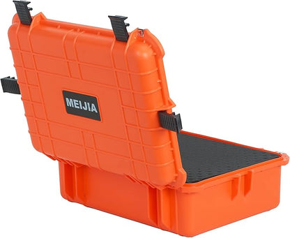 MEIJIA Portable Waterproof Protective Case,Hard Camera Case,Customized Fit Foam Inserted, Elegant Black,Fit for Camera, Equipments, Lens,Drones(Black)