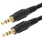 Cmple - 3.5mm Aux Audio Cable Stereo 100 ft AUX Cable Male to Male Speaker Cable Auxiliary Cord Adapter for Car, Phone, Headphones - Black