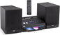 Pyle Home Stereo Shelf System - 100W Wireless BT Streaming with CD Player, FM Radio, USB & SD Card Playback, 2-Way Music Crisp-Sound, Remote Control, Dual Stereo Speakers (Black)