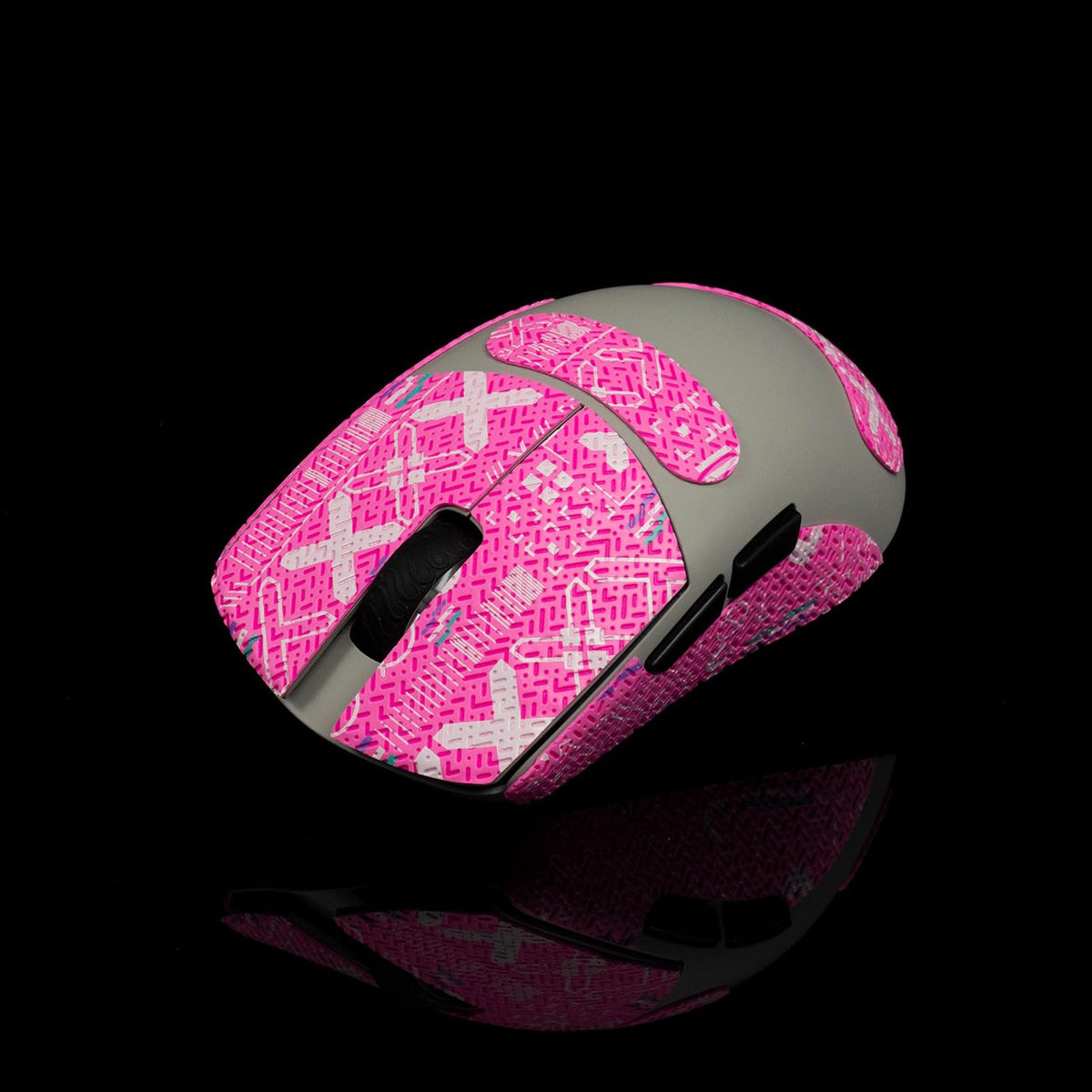 Hokeyio Grip Tape for Lamzu Atlantis Maya - Anti-Slip,Enhanced Control, Sweat Resistance,Improves FPS Gaming Grip & Mouse Protection [Pre-Cut] EVA White 0.5mm
