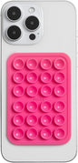 SUCKY Silicone Suction Phone Case Adhesive Octo Cup Buddy Mount - Anti-Slip Holder, Hands-Free Phone Accessory for iPhone & Android - Sticky Grip for Selfies, Videos - Hot Pink