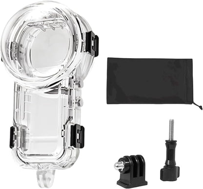 Invisible Dive Housing Case for Insta360 X5,Waterproof Up to 60M/196ft Invisible Underwater Photography Housing, X5 Protective Cover Shell with Bracket Accessories2