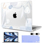 MEEgoodo Case for M5/M4/M3/M2 MacBook Air 13 inch 2026 2025 2024 2022, Fit Model A3449/A3240/A3113/A2681, Case Compatible with MacBook Air 13.6-inch, Floral 33