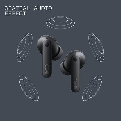 CMF Buds Pro 2 Hybrid 50db Noise Cancelling Earbuds, Hi-Res Audio with LDAC, 6 HD Mics Wireless Headphones, Smart Dial Design, Ultra Bass Technology, Bluetooth 5.4, 43H Playtime, Dark Grey