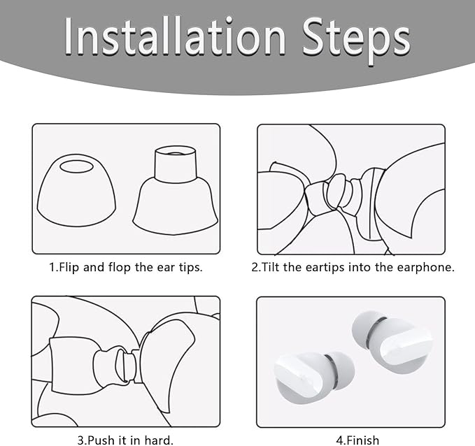 Replacement Silicone Ear Tips for Beats Fit Pro/Studio Buds/Studio Buds+ Headphone, 6 Pairs Earbuds Eartips L/M/S, Eargels Set Fit in Case, Earplug Ear Cap (Silver White with Pen)