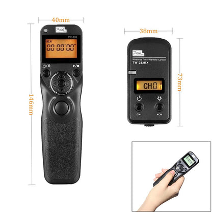Pixel TW283-S2 Wireless Intervalometer Remote Shutter Release for Sony
