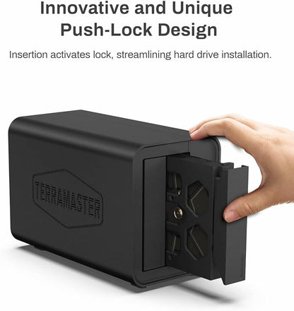 TERRAMASTER D2-320 2Bay USB 3.2 Gen 2 RAID Storage - 10Gbps Type C - Supports RAID 0, 1, Single, JBOD