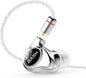 BASN Metalen PRO 4 Drivers in-Ear Monitors Headphones for Musicians, Noise Isolating Enhanced Bass Sound Earphones with CNC Metal Craft Shell, Wired Upgraded Detachable MMCX Cables(Gloss Black)