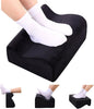 Foot Rest for Under Desk at Work, Ergonomic Under Desk Footrest with Washable Cover, Memory Foam Foot Stool for Office Chair & Gaming Chair, Back & Hip Pain Relief, Black