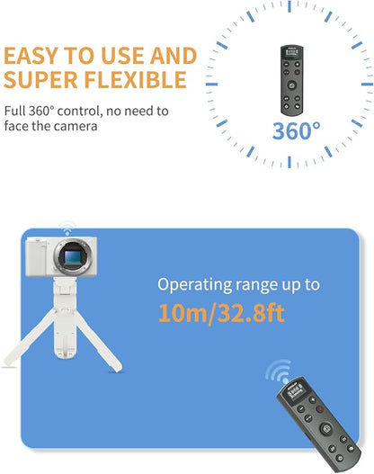 for Sony Camera Wireless Remote Control - Aodelan Rechargeable Shutter Release with OLED Screen for ZV-E10, FX3, a6100, a6400, a6600, a7 III, a7R III, DSC-RX100 VII, ZV-1; Replace Sony RMT-P1BT