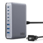 USB C Charger 200W USB C Charger Block,Upgraded GaN III 8-Port Fast Charging Station Hub,PD 65W Laptop Charging Adapter Compatible with MacBook Pro/Air,DELL,Steam Deck,iPhone 16/15/14,Galaxy S23/22