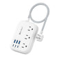 Beeiker Short Extension Cord 1 Ft,6 USB (3 USB C) Power Strip,3 Outlets