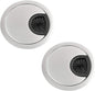 Desk Grommet for Wire Organizer,PC Computer Desk Plastic Grommet Cord, Tidy Cable Hole Cover Organizers,2 Pack (53mm, Silver)