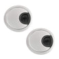 aoozleny Desk Grommet for Wire Organizer,PC Computer Desk Plastic Grommet Cord, Tidy Cable Hole Cover Organizers,2 Pack (53mm, Black)
