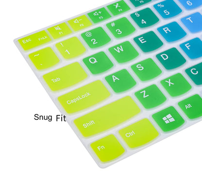 Colorful Keyboard Cover for 15.6" Lenovo ThinkPad E15 Gen 4/3/2 T15 T15p T15g L15 Gen 2 1 P51s P52 P52s P53 P72 P73/ThinkPad E580 E590 E595 L580 L590/ThinkPad T570 T575 T580 T590, Rainbow