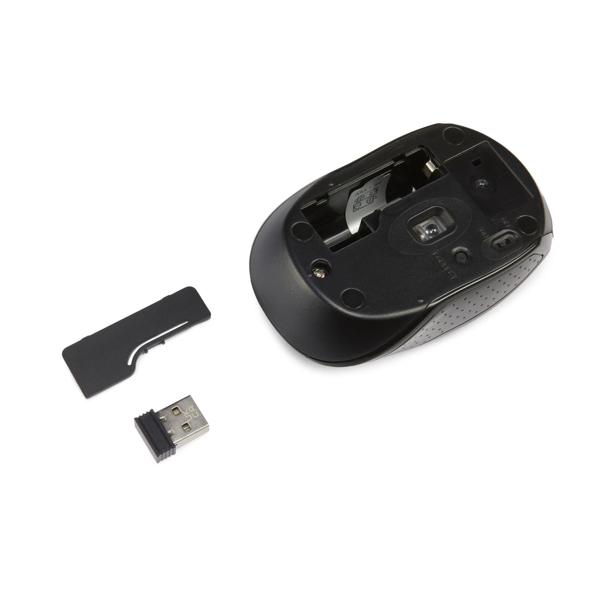 Amazon Basics 2.4GHz Wireless Keyboard and Mouse Combo Set, Quiet and Compact US Layout, Plug and Play, Unifying USB Receiver, Black