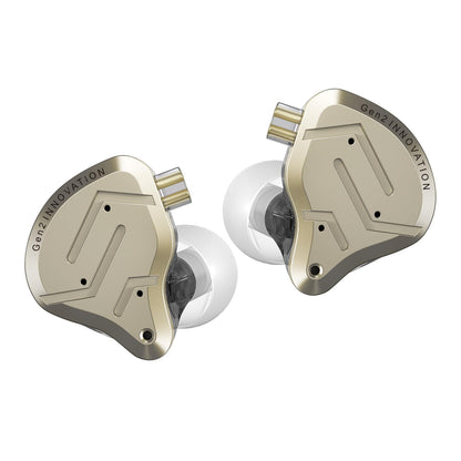 KZ ZSN Pro 2 1BA+1DD in-Ear Monitors Headphones, Yellow, with Mic
