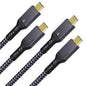 Maxonar [2 Pack 6.6Ft] Thunderbolt 4 Cable, 240W Thunderbolt Cable 40Gbps Data Sync and 8K Display for Thunderbolt 4/3, USB 4,USB C