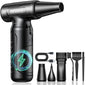 Electric Compressed Air Duster - 33,0000 RPM High-Speed Air Blower Gun, Rechargeable Mini Turbo Fan Cordless for Keyboard, PC, Car, Home & Outdoor Cleaning Dust, Replaces Compressed Air Cans