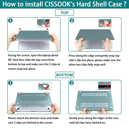 CISSOOK Compatible with MacBook Air 13.6 inch Case 2026 2025 2024 2023 2022