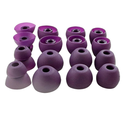 Aginkgo Replacement Ear Tips for Beats Urbeats2.0 Tour2.0 ibeats Beats x, Beats Flex Secure Fit for Powerbeats Pro Silicone Earbuds Washable Sweat-Resistant Noise Isolation 8 Pairs (Purple)