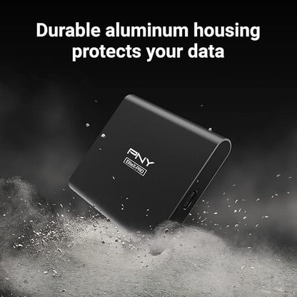PNY EliteX-PRO 4TB USB 3.2 Gen 2x2 Type-C Portable Solid State Drive (SSD) – (PSD0CS2260-4TB-RB)