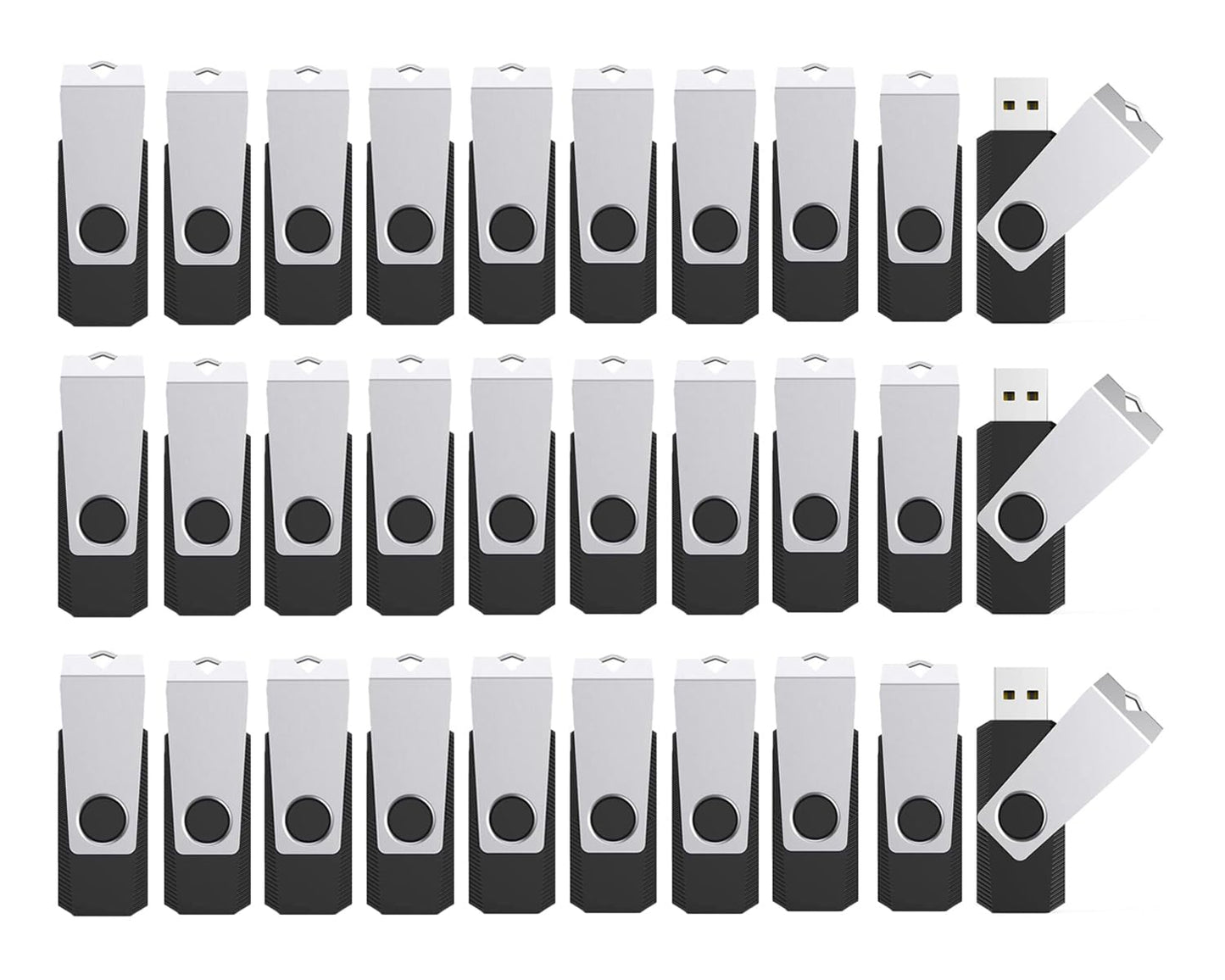 4GB Flash Drive 100 Pack, Wooolken USB 2.0 Thumb Drives Memory Stick