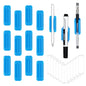 12 Pack Silicone Pen Holder/Pencil for Desk with 12 Extra Adhesive Stickers