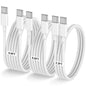 LOFPYE 3-Pack 10FT 60W USB C to USB C Cable, Type C to Type C Cable,Fast Charging Cable for iPhone 16 15 Pro Plus Pro Max，for Galaxy S24 S23, for iPad Pro/Air, for MacBook Pro/Air and More