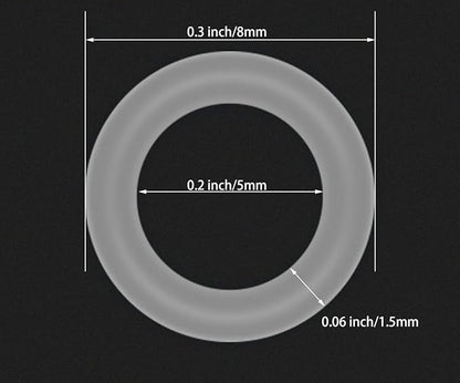 150PCS O Rings Keyboard Dampeners Rubber O-Ring Keyboard Silencer with Keycap Remover Tool for Cherry MX Switch Keyboard and Mechanical Keyboard Keys Dampeners