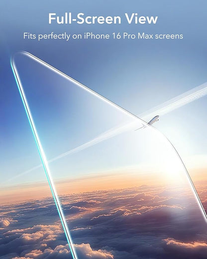ESR 3 Pack for iPhone 16 Pro Max Screen Protector, [9H Hardness] [Military Grade Shatterproof] Tempered Glass Film with Easy Installation Tool, HD Clear, Scratch Resistant