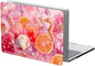 Compatible with MacBook Air 13.3 13.6 Inch Case 2022 2021 2020 2019 Plastic Hard Shell Case Cover,13.3 Air (A1932/A2179/A2337), Pink Floral with Sea Shells
