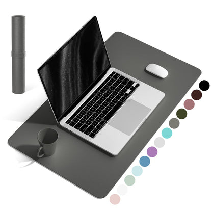 YSAGi Non-Slip Leather Desk Pad, Waterproof Laptop Computer Desk Keyboard Mat, Table Protector Blotter Mat, Large Mouse Pad for Office/Work/Home/Decor(Black, 31.5" x 15.7")