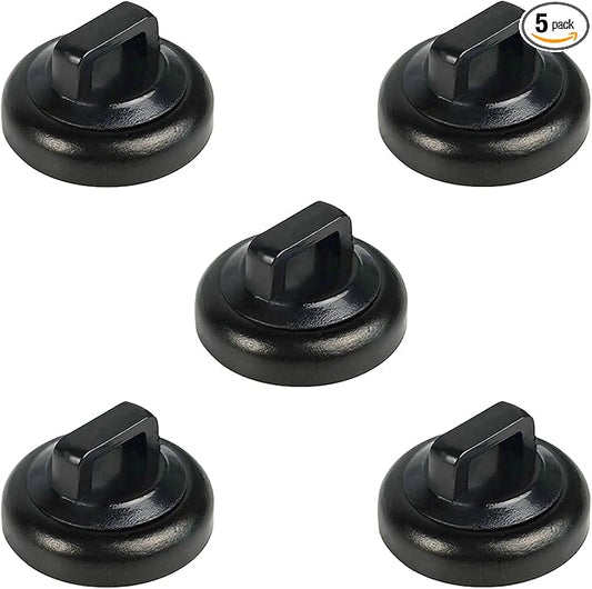 Magnetic Cable Clips Multipurpose Zip Ties Mount Base Holder Black Wire Cable Holder Management for Home Office Marine Electrical Wiring (Black, 5 Piece)