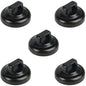 CANAANIN Magnet Zip Tie Mount Clips Magnetic Zip Ties Mount Base Holder Strong Wire Cable Holder Mount Wire Clips Management for Home Office Marine Electrical Wiring (D19 5 Pcs)