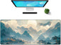 Galdas Gaming Mouse Pad XXL XL Large Long Extended Big Mousepad Non-Slip Rubber Keyboard Mouse Pad with Stitched Edges for Laptop Home Office (31.5x11.8x0.08 Inch) -Clouds