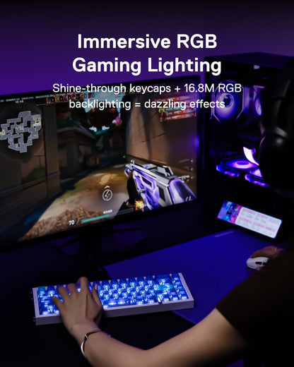 MelGeek REAL67 Wired Hall Effect Magnetic Gaming Keyboard | 65% Layout