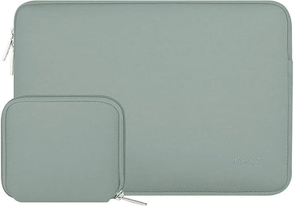 MOSISO Laptop Case 14 inch, 14 inch Laptop Sleeve Bag Compatible with HP Lenovo Dell ASUS Acer, HP Stream, Dell Latitude, Lenovo IdeaPad, Neoprene Computer Sleeve Bag with Small Case, Antique Green