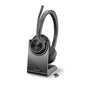 Poly Voyager 4320 UC Wireless Headset & Charge Stand - Noise-Canceling Wireless Headphones with Mic - Connect to PC via USB-C to USB-A Adapter, Cell Phone via Bluetooth, Microsoft Teams Certified