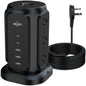 AiJoy Power Strip Tower with 9 AC Outlets and 5 USB Ports Charging Station