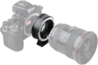 VILTROX EF-Z2 Auto Focus Lens Adapter 0.71x Reducer Speedbooster Lens Converter Compatible with Canon EF Mount Lens to Nikon Z Mount Mirrorless Cameras Z5 Z6 Z6II Z7 Z7II Z50 Zfc