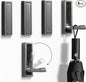 Folding Wall Hooks,4 Pack Rustproof Zinc Alloy Folding Coat Hooks,Heavy Duty Foldable Gold Wall Hooks for Hanging Clothes,Hat,Towel,Bathrobe,Key,Bag,Backpack (Gray)
