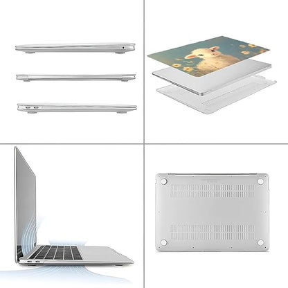 Compatible with MacBook Air 13.3 13.6 Inch Case 2022 2021 2020 2019 Plastic Hard Shell Case Cover,13.3 Pro(A1706/A1708/A1989/A2159/A2289/A2338), Cute Little Lamb